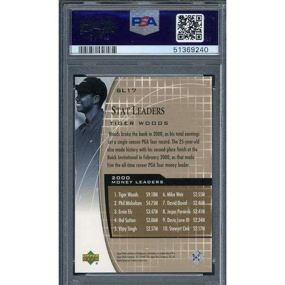 Tiger Woods Golf Card 10 MINT