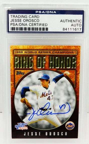 Jesse Orosco PSA/DNA Autographed Baseball Card