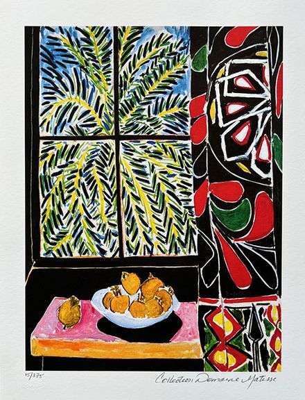 Collectible Limited Edition Henri Matisse, Egyptian Curtain