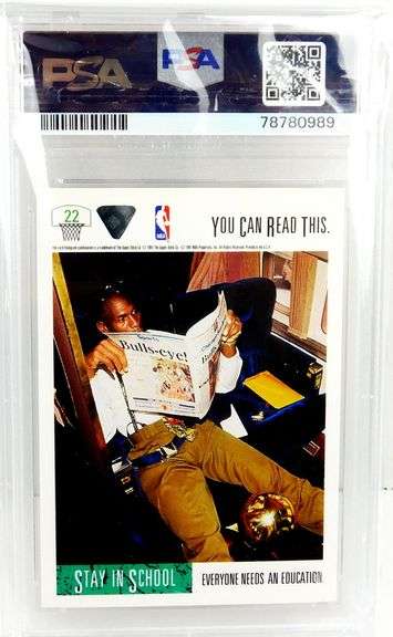 Michael Jordan 1991 Basketball Card, Mint 9