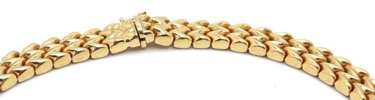 Stunning 18kt Yellow Gold Italian Link Necklace - 60 Grams, 16.5 Inches of Fine Craftsmanship