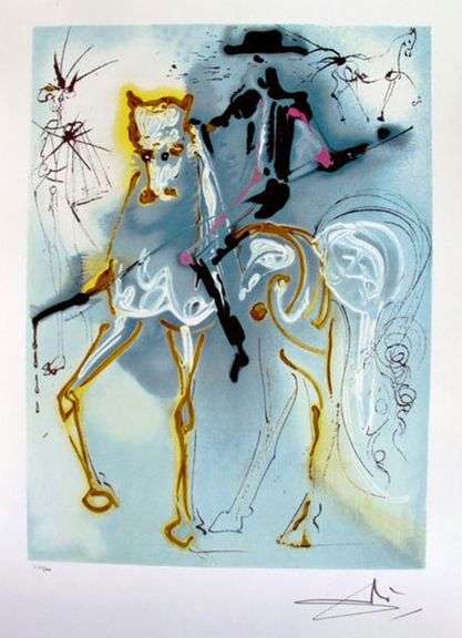 Pencil Numbered Salvador Dali, Picador