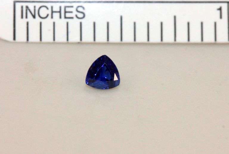 Intense Natural Blue Sapphire Trillion