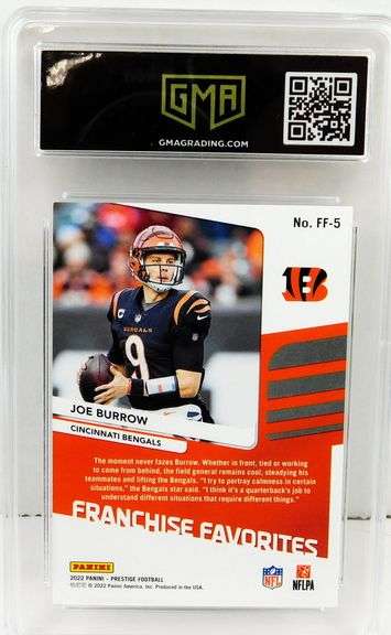 Joe Burrow 2022 Panini Football Card, 10 Gem-MT