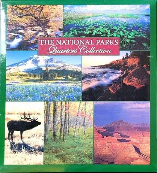 Uncirculated Album of National Parks Quarters in Custom Display: 2010-2015