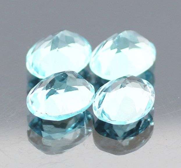 Bright 13.75ct sky blue Topaz set