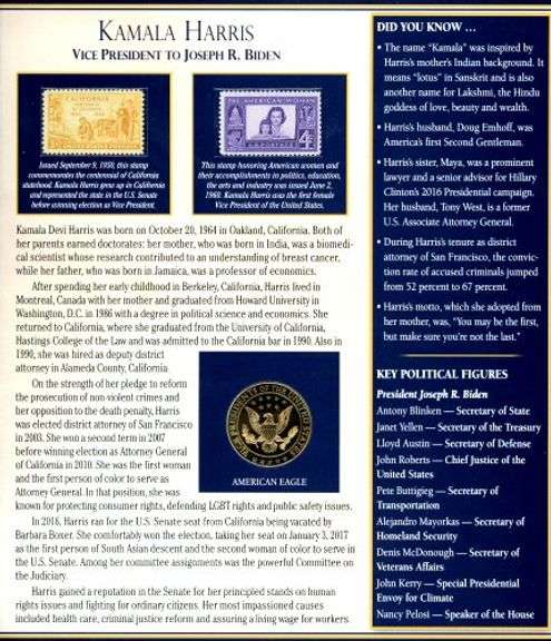 PCS Vice Presidential Medal Collection in Custom Binder Volume 2