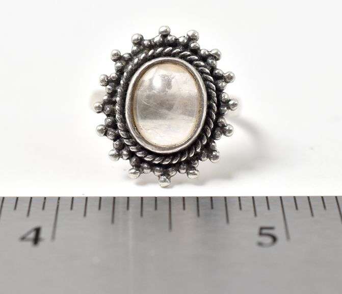 Quartz Gemstone Ring in Sterling Silver