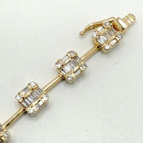 14k Gold Diamond Bracelet