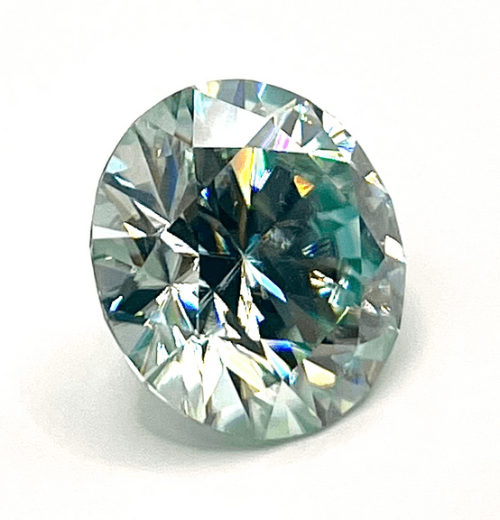 Magnificent Museum Size 19.05 Ct VVs1 Rare Near Flawless Mint Green Lab Simulated Diamond Solitaire