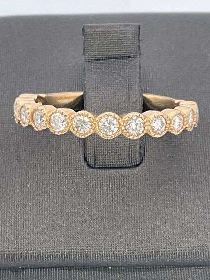CERTIFIED BRAND NEW 14K YELLOW GOLD DIAMOND BAND