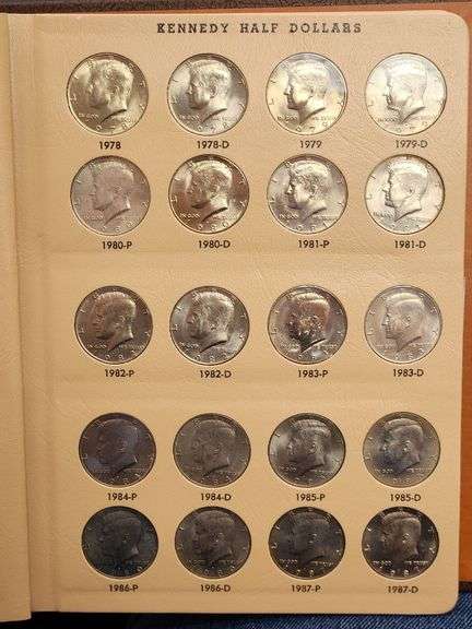 1964-2017-D Complete Kennedy Half Dollar Dansco Collection