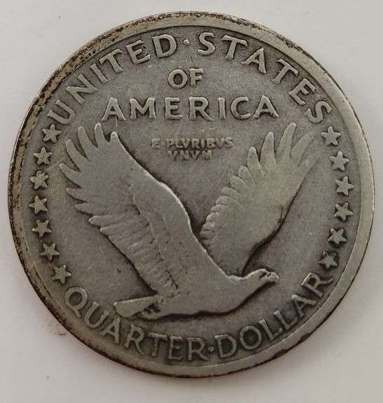 1917 Type 1 Standing Liberty Quarter, Circulated