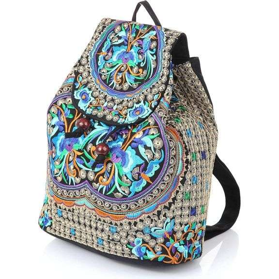 Embroidered Ethnic Travel Handbag Shoulder Bag