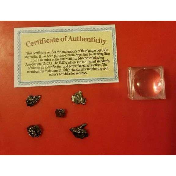 5 Genuine Meteorites with Authenticity Certificate