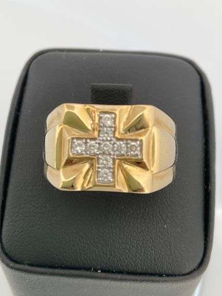 MEN'S CERTIFIED 14K YELLOW GOLD