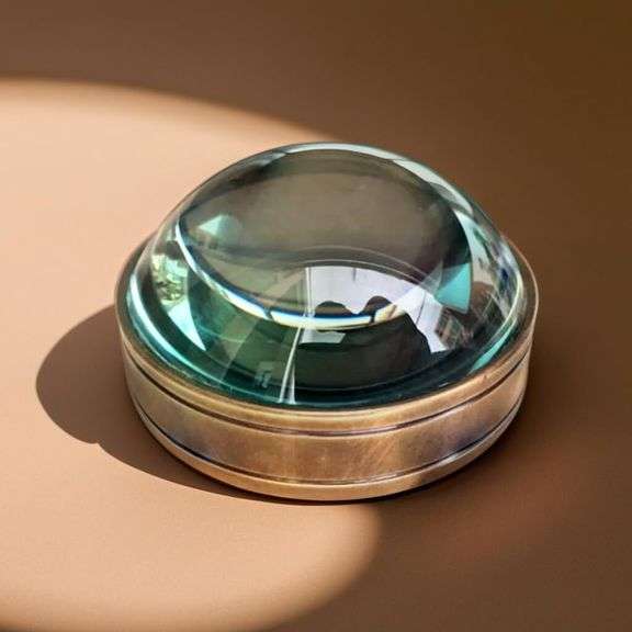 Brass Magnifying Glass Paperweight