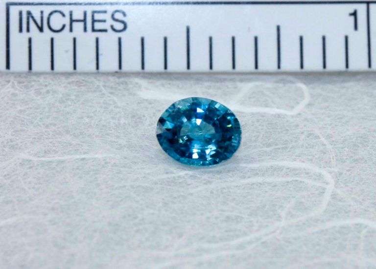 Brilliant Blue Zircon