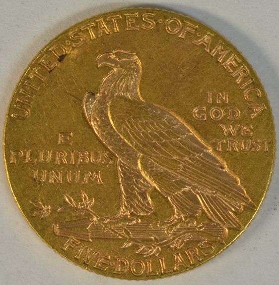 Lovely BU 1915 US $5 Indian Gold Piece