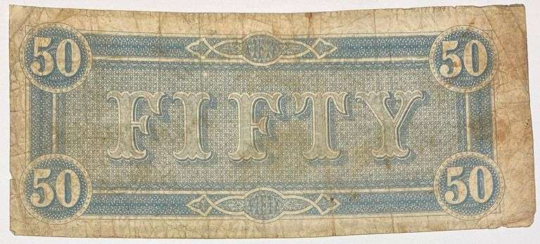 $50 Feb 17 1864 Series CSA Note.