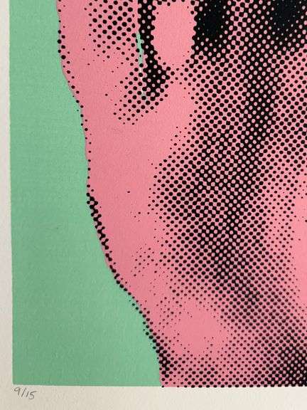 Highly Collectible Mr. Brainwash Britney Screenprint Signed With Thumbprint