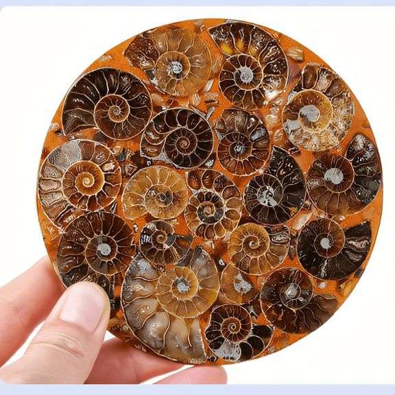 Natural Madagascar Ammonite Fossil Disc