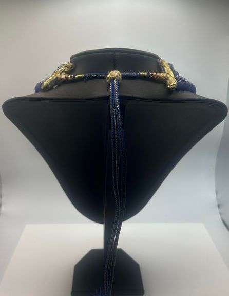 Beautiful 1193.5 Cttw Natural Mined From The Earth 4 Strand Blue Sapphire Necklace