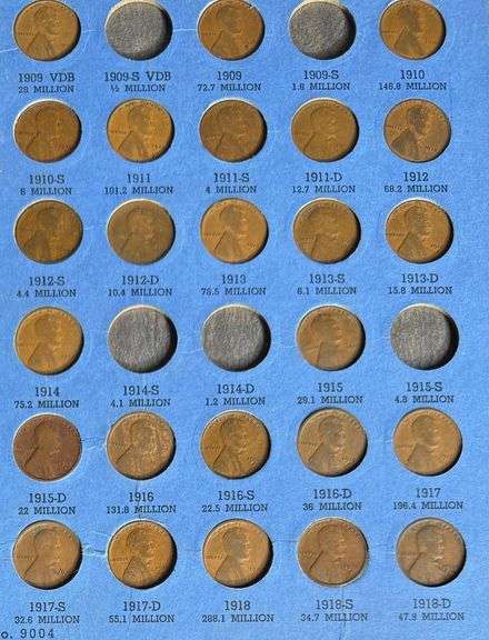 Partial Lincoln Book 1909-1940
