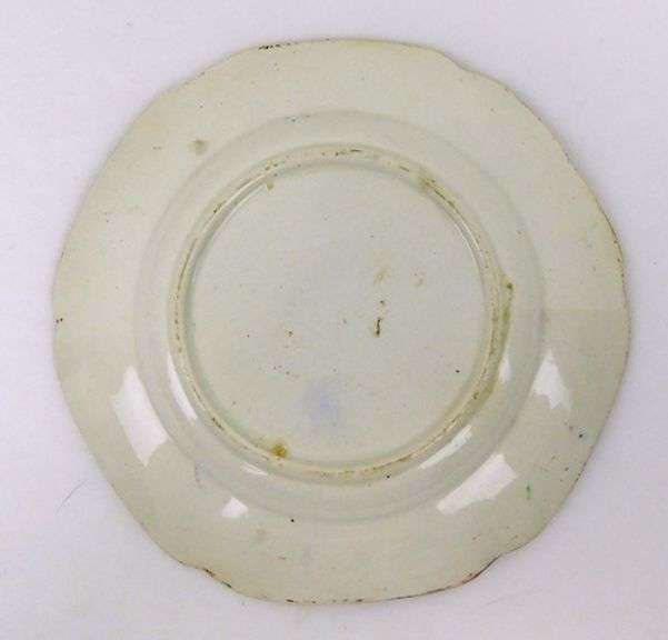 Early Antique English Soft Paste Motto Plate