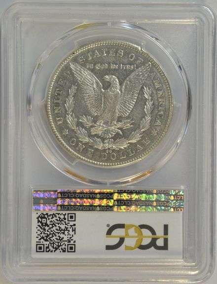 Nearly BU 1878-CC Morgan Silver Dollar. PCGS AU53