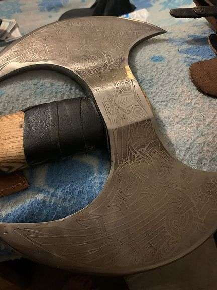 Odin's Twin-Blade Berserker Viking Axe