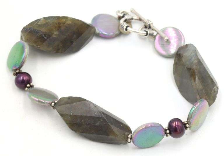 Group lot of 3 Vintage 925 sterling silver bracelets