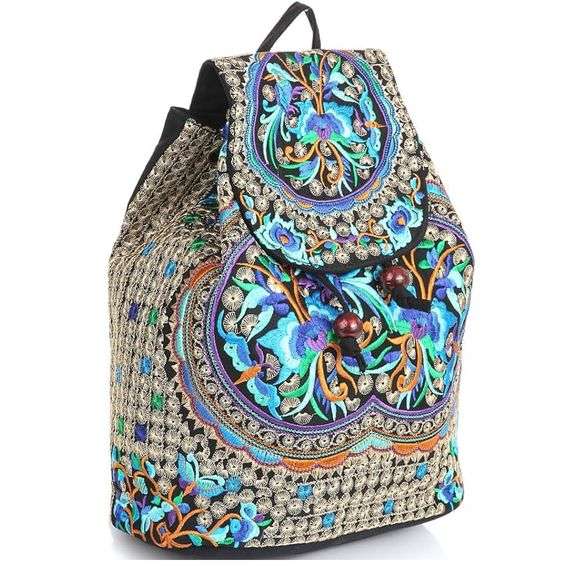 Embroidered Ethnic Travel Handbag Shoulder Bag