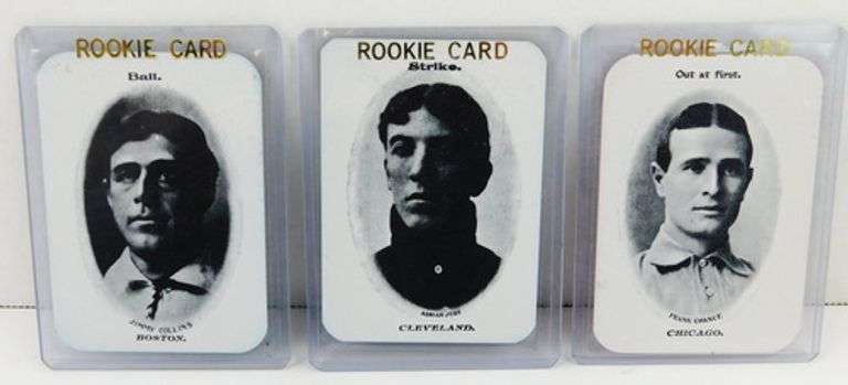 3-Fan Craze Art Series Baseball Reprint Player Cards