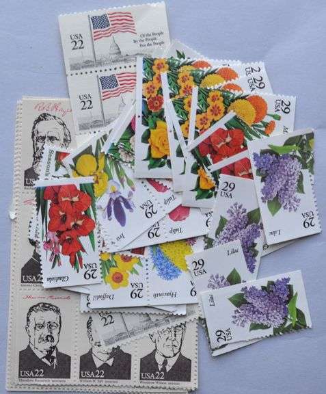$78.10 Face Value In  22 29 32 & 33 Cent Mint US Stamps