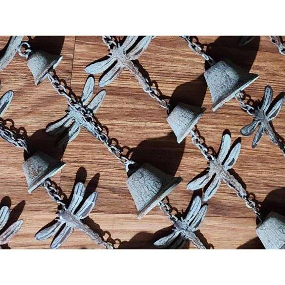 Large Cast Iron Hummingbird Wind Chimes