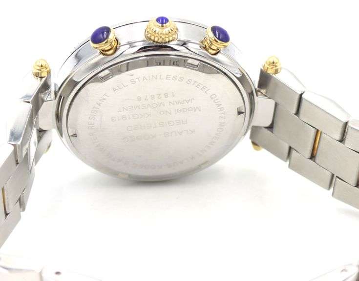 Klaus Kobec 2 tone Chronograph quartz watch