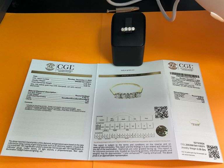 CERTIFIED 14K GOLD DIAMOND BAND