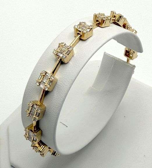 14k Gold Diamond Bracelet