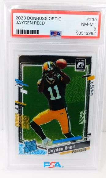 Jayden Reed Donruss Optic Rookie Football Card, 8NM-MT