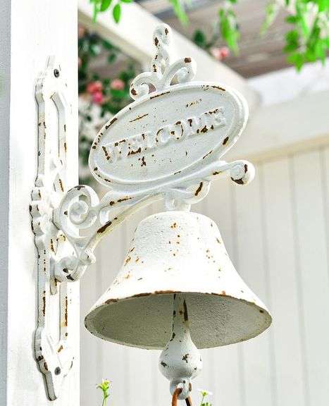 Rustic Cast Iron Wall Mounted Bell