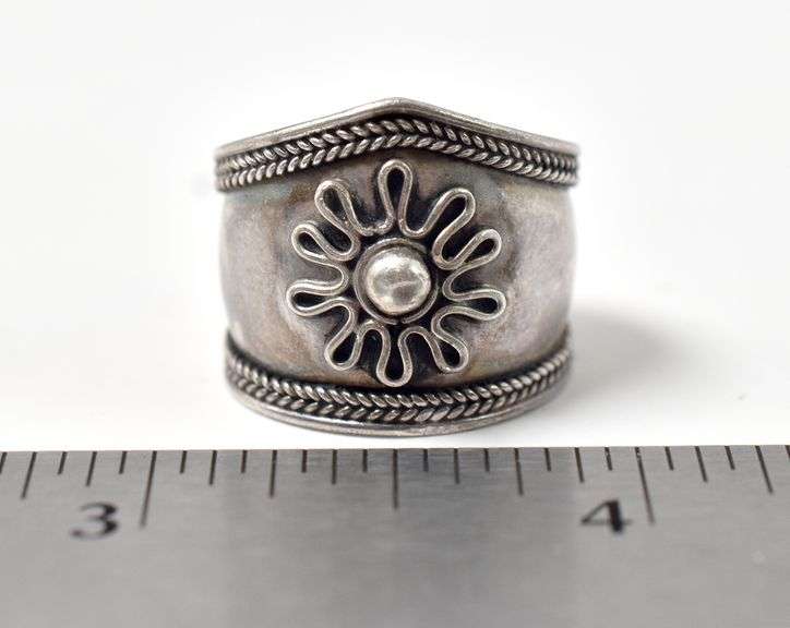 Wide Band Ring in Sterling Silver