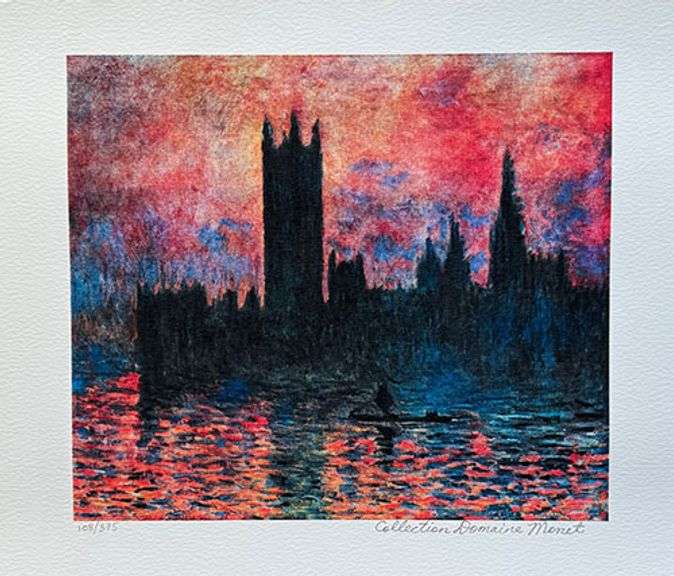 Collectible Limited Edition Claude Monet, Houses Of Parliament