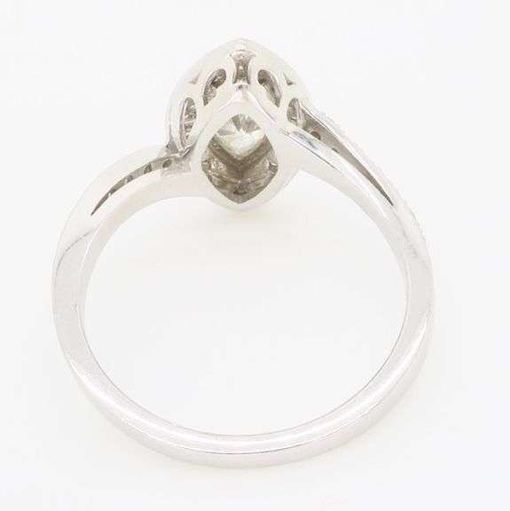 Marquise Diamond Halo Ring