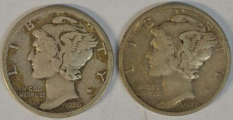 Scarce 1926-S in VF and 1927-D in XF