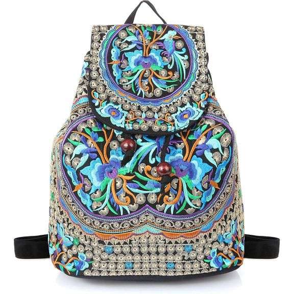 Embroidered Ethnic Travel Handbag Shoulder Bag