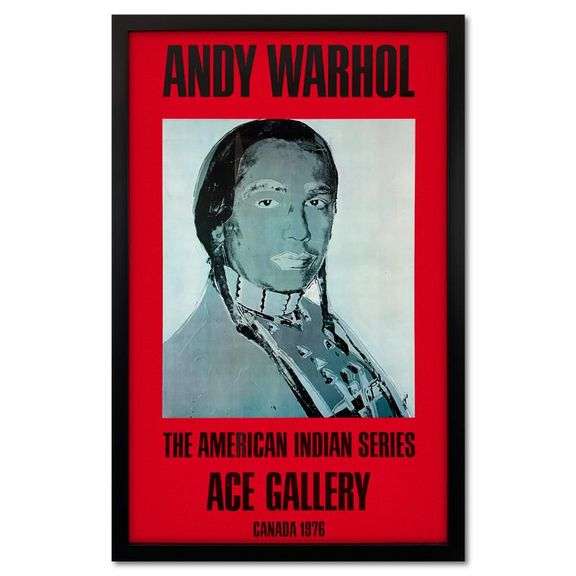 American Indian Series by Warhol (1928-1987)