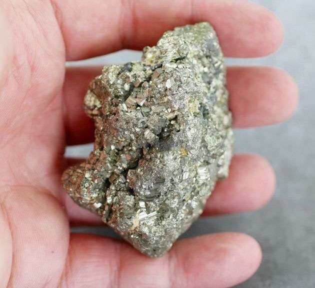 Large multi-crystal 810ct natural Pyrite
