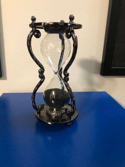 Black Sagittarius Hourglass Sand Timer
