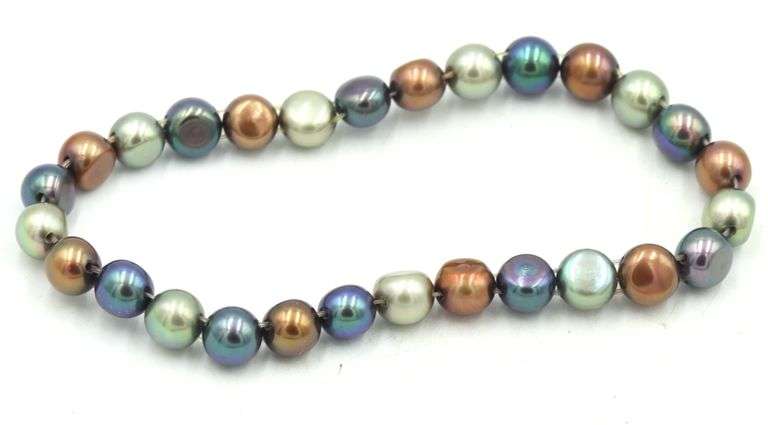Lot of 3 Honora multi color pearl bracelets
